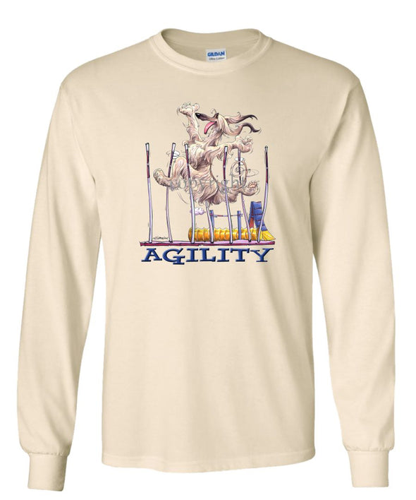 Afghan Hound - Agility Weave II - Long Sleeve T-Shirt