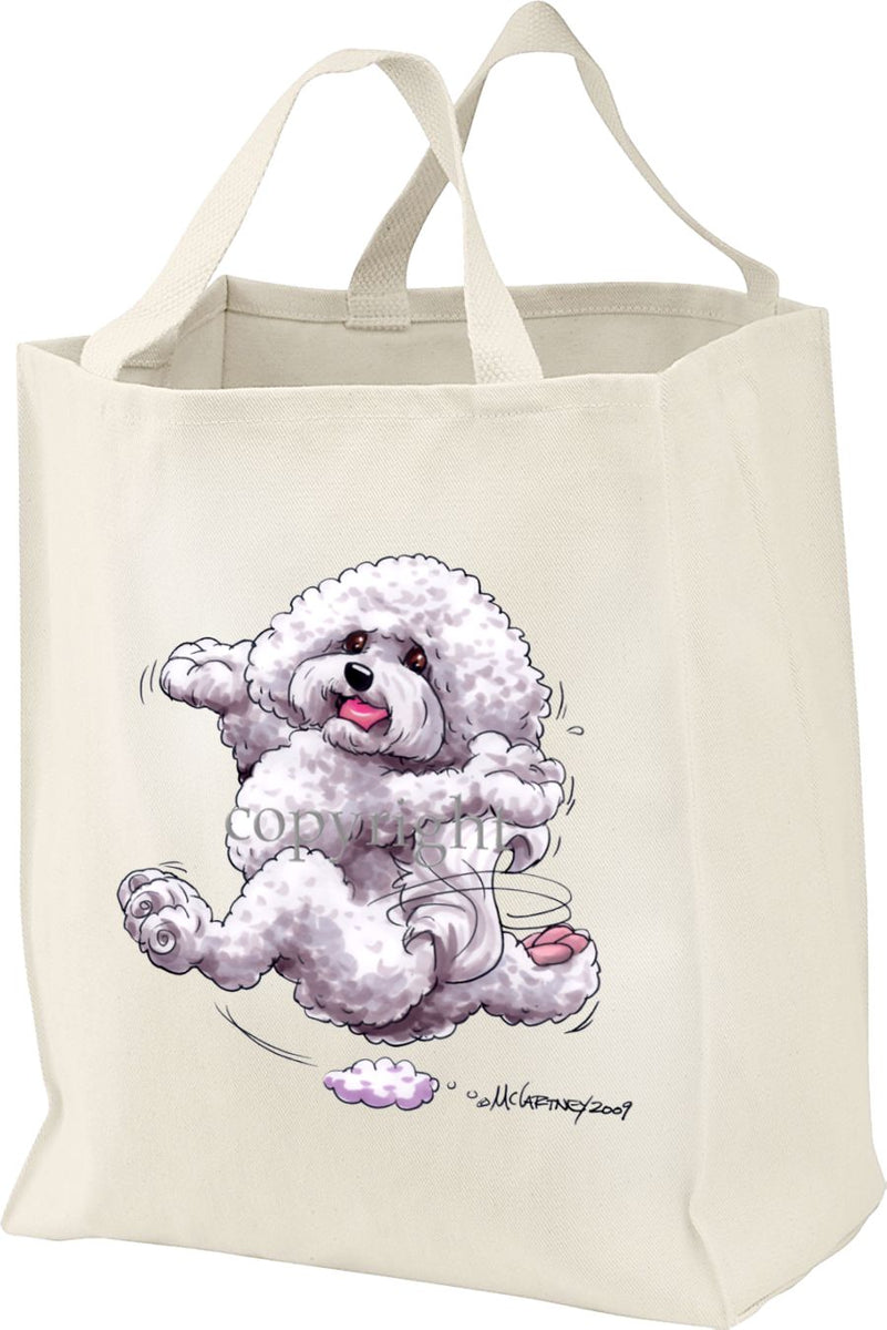 Bichon Frise Happy Dog Tote Bag McCartneysDogs