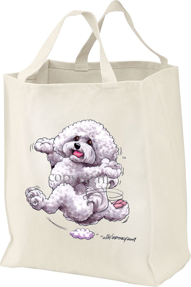 Bichon Frise - Happy Dog - Tote Bag