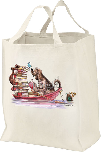 Otterhound - Books In Boat - Mike's Faves - Tote Bag
