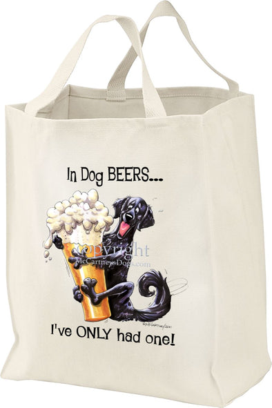 Flat Coated Retriever - Dog Beers - Tote Bag