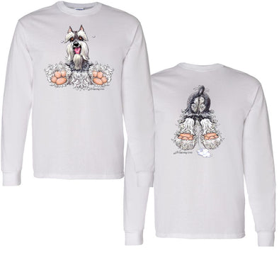 Schnauzer - Coming and Going - Long Sleeve T-Shirt (Double Sided)