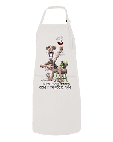 Airedale Terrier - It's Not Drinking Alone - Apron