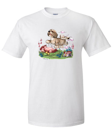 Lhasa Apso - Puppy - Caricature - T-Shirt