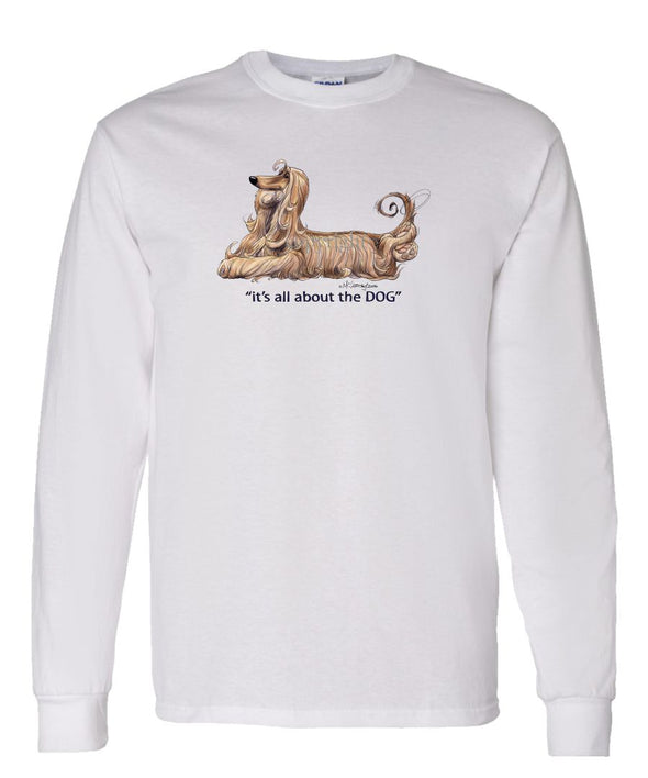 Afghan Hound - All About The Dog - Long Sleeve T-Shirt