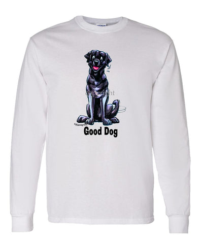 Labrador Retriever  Black - Good Dog - Long Sleeve T-Shirt