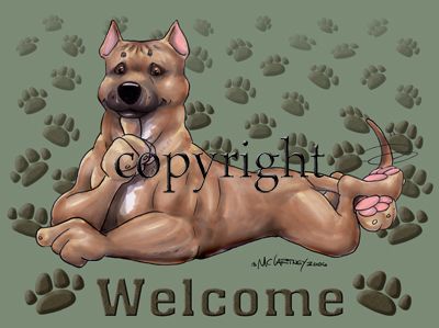 American Staffordshire Terrier - Welcome - Mat