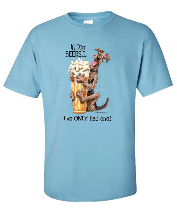 Airedale Terrier - Dog Beers - T-Shirt