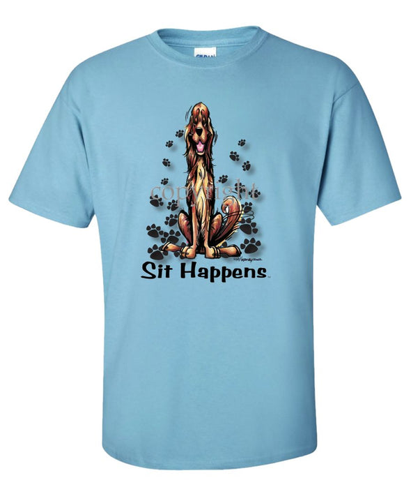 Irish Setter - Sit Happens - T-Shirt