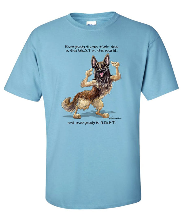 Belgian Tervuren - Best Dog in the World - T-Shirt