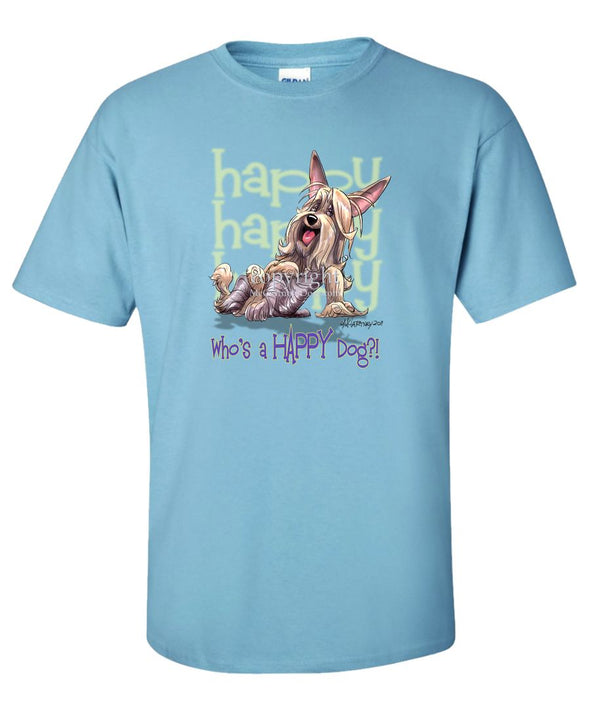Silky Terrier - Who's A Happy Dog - T-Shirt