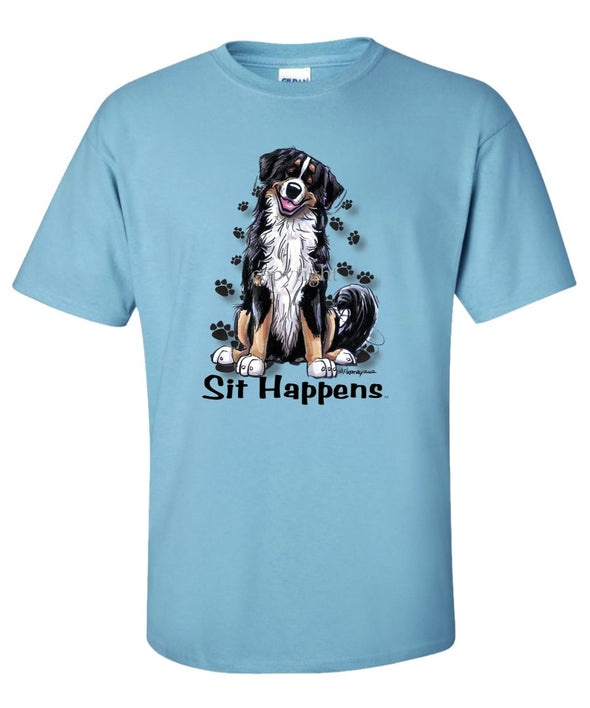 Bernese Mountain Dog - Sit Happens - T-Shirt