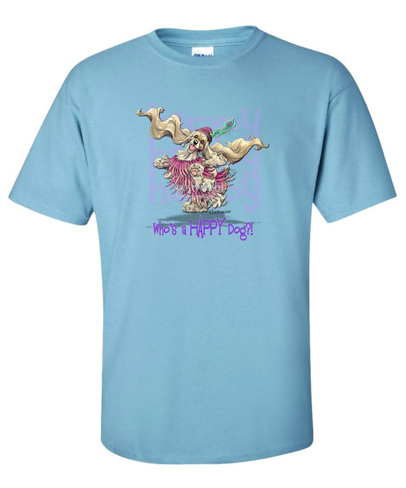 Cocker Spaniel - Who's A Happy Dog - T-Shirt