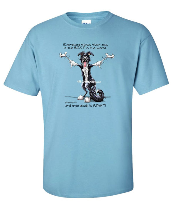 Border Collie - Best Dog in the World - T-Shirt