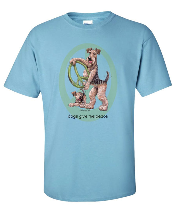 Airedale Terrier - Peace Dogs - T-Shirt