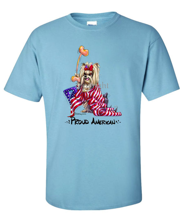 Yorkshire Terrier - Proud American - T-Shirt