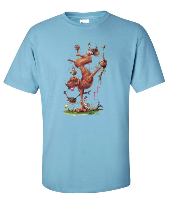 Vizsla - Handstand - Caricature - T-Shirt