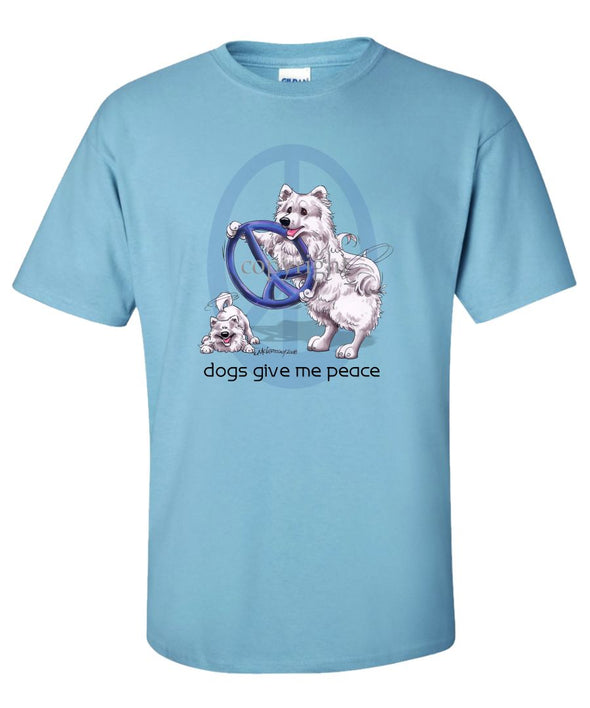 American Eskimo Dog - Peace Dogs - T-Shirt