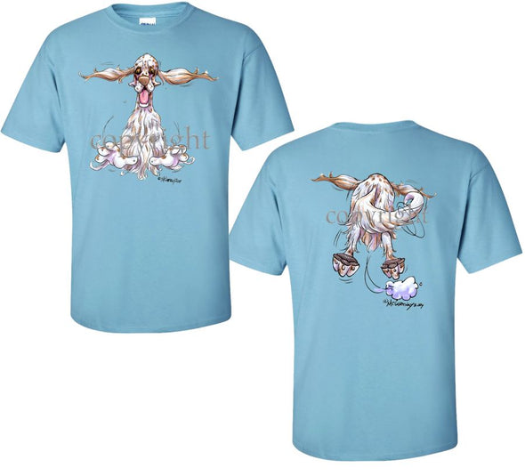 English Setter - Coming and Going - T-Shirt (Double Sided)