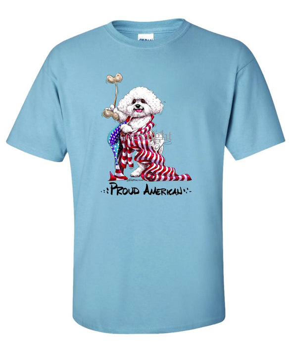 Bichon Frise - Proud American - T-Shirt