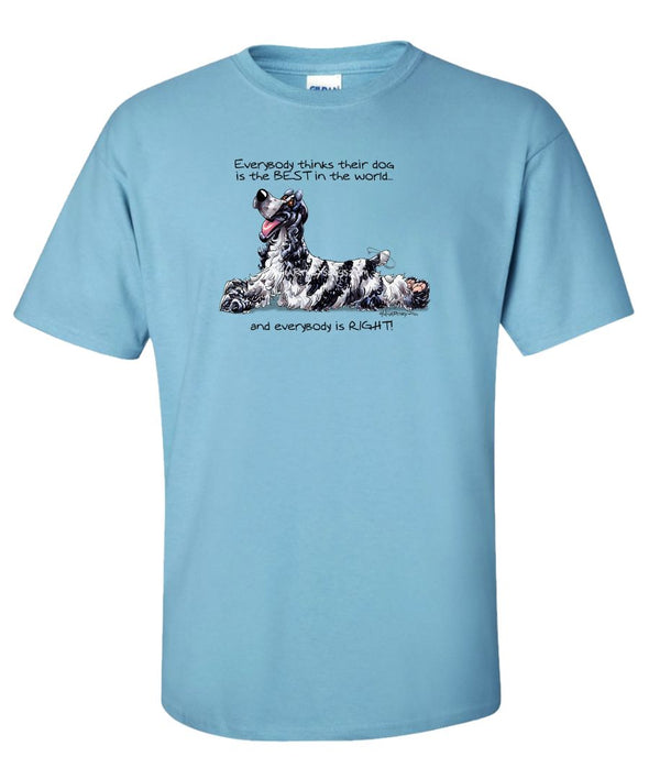 English Cocker Spaniel - Best Dog in the World - T-Shirt