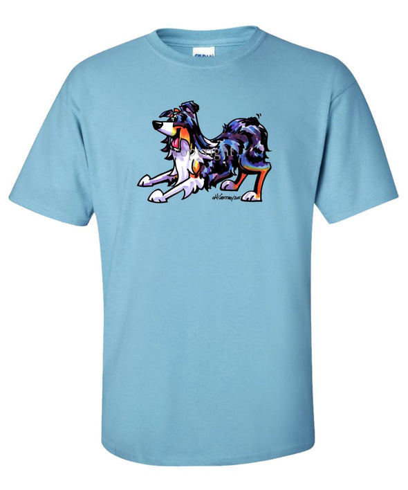 Australian Shepherd  Blue Merle - Cool Dog - T-Shirt