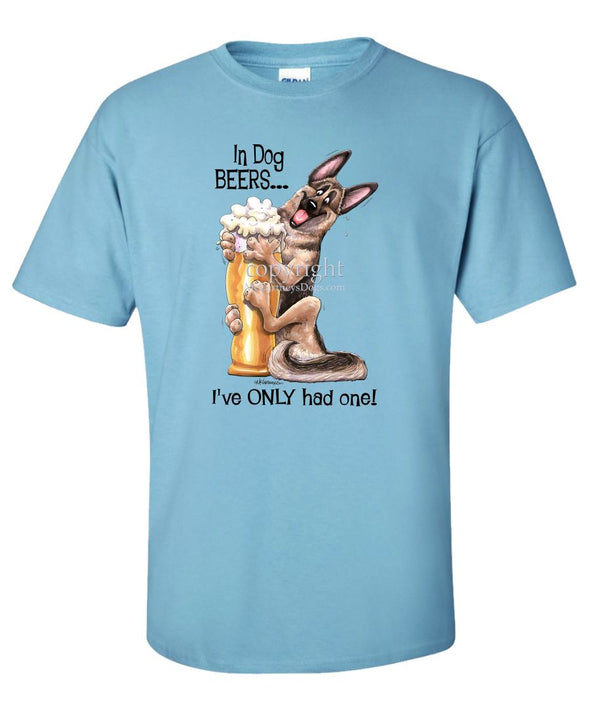 German Shepherd - Dog Beers - T-Shirt