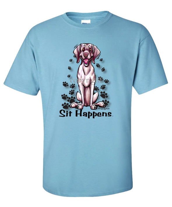 Weimaraner - Sit Happens - T-Shirt