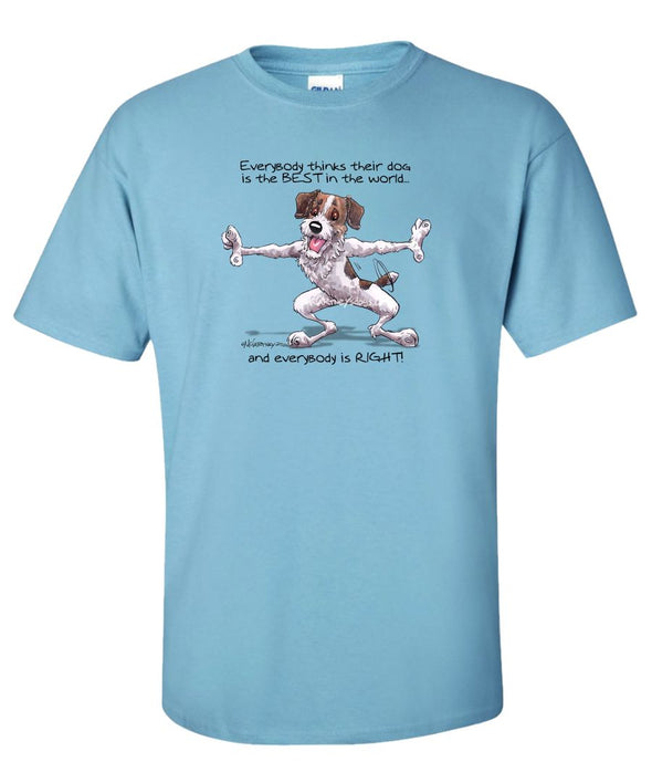 Jack Russell Terrier - Best Dog in the World - T-Shirt