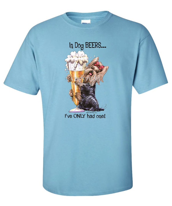 Yorkshire Terrier - Dog Beers - T-Shirt