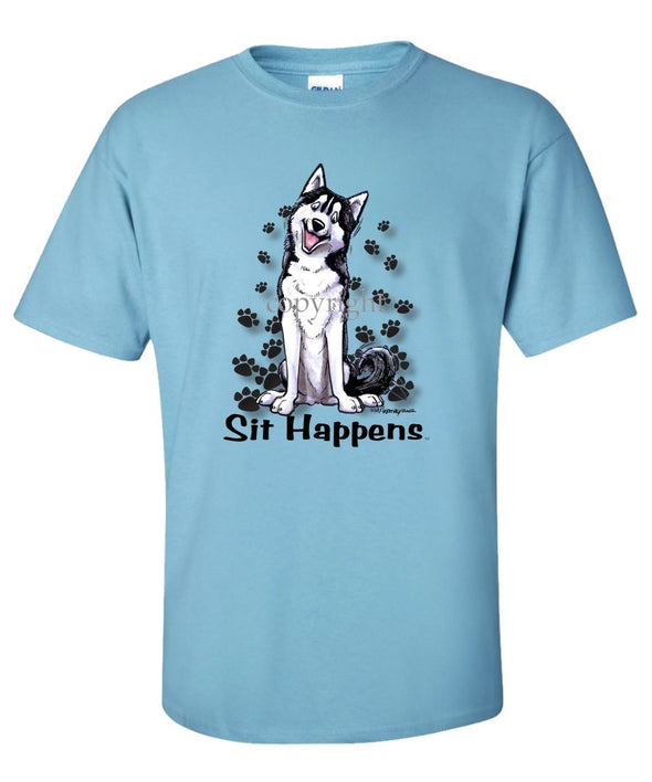 Siberian Husky - Sit Happens - T-Shirt