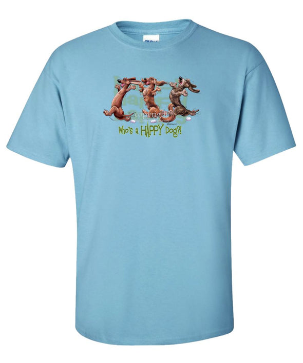 Dachshund - Group - Who's A Happy Dog - T-Shirt