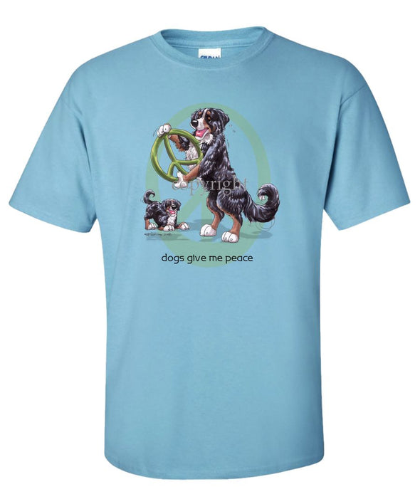 Bernese Mountain Dog - Peace Dogs - T-Shirt