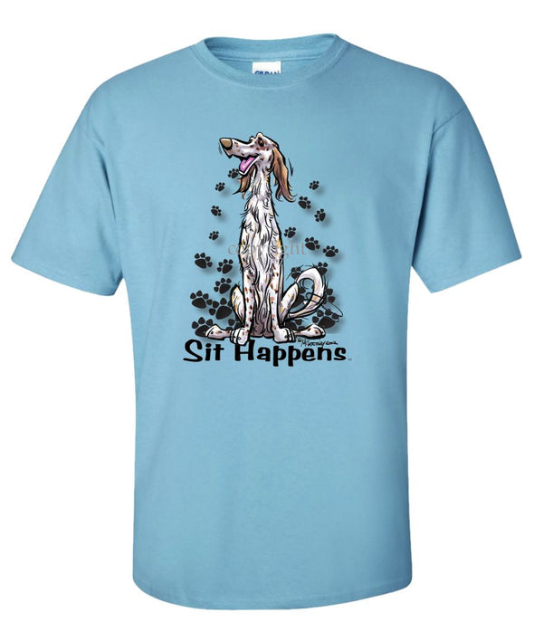 English Setter - Sit Happens - T-Shirt
