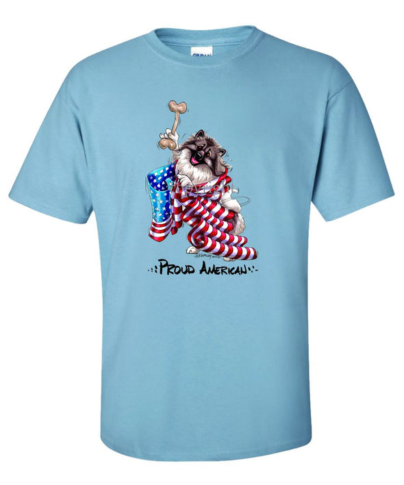 Keeshond - Proud American - T-Shirt
