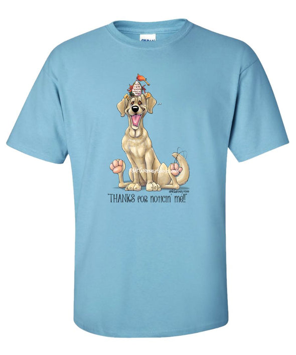 Labrador Retriever  Yellow - Noticing Me - Mike's Faves - T-Shirt