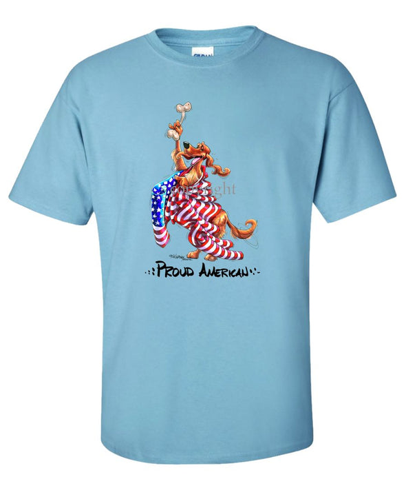 Irish Setter - Proud American - T-Shirt