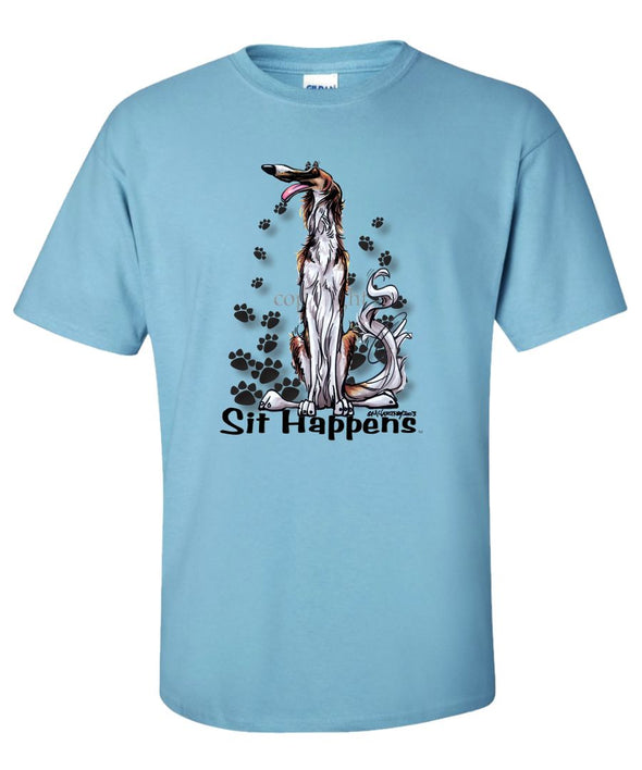 Borzoi - Sit Happens - T-Shirt