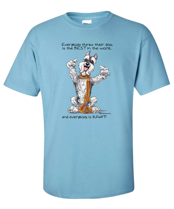 Schnauzer - Best Dog in the World - T-Shirt