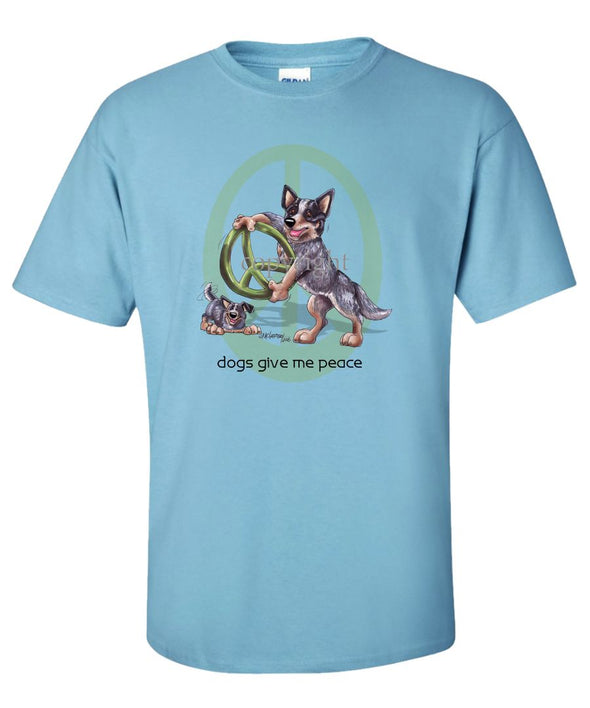Australian Cattle Dog - Peace Dogs - T-Shirt