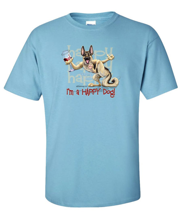 German Shepherd - 2 - Who's A Happy Dog - T-Shirt