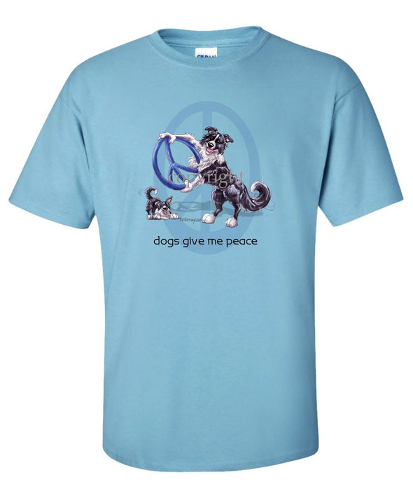 Border Collie - Peace Dogs - T-Shirt