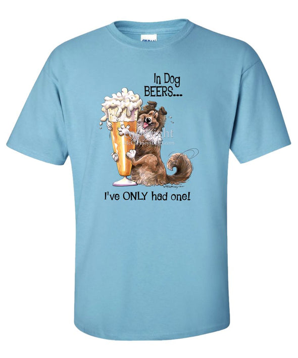 Shetland Sheepdog - Dog Beers - T-Shirt