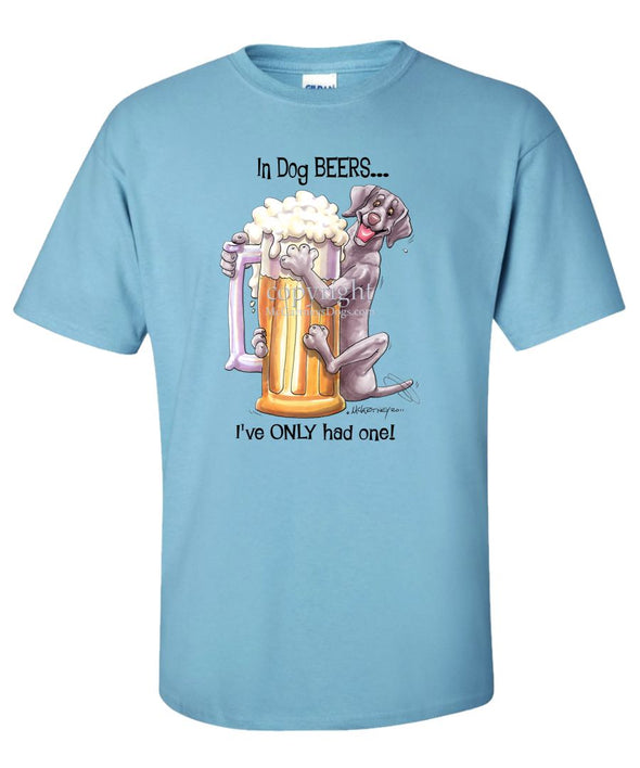 Weimaraner - Dog Beers - T-Shirt