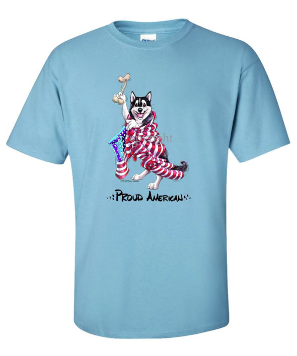 Siberian Husky - Proud American - T-Shirt
