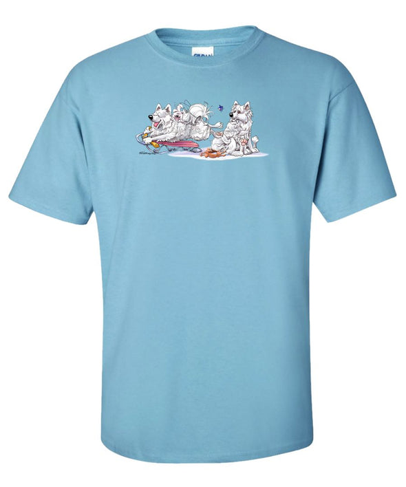 Samoyed - Sledding - Mike's Faves - T-Shirt