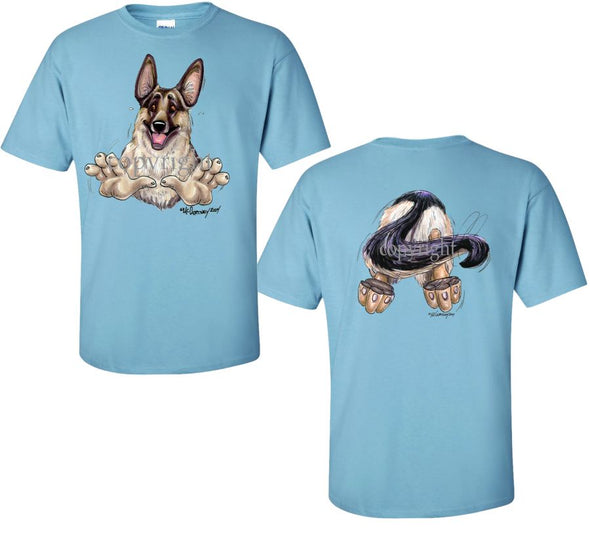 German Shepherd - Coming and Going - T-Shirt (Double Sided)