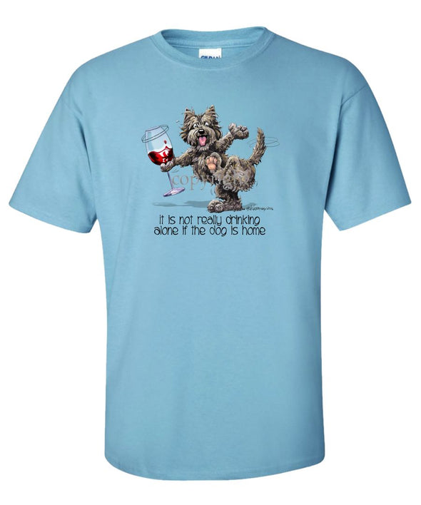 Cairn Terrier - It's Drinking Alone 2 - T-Shirt