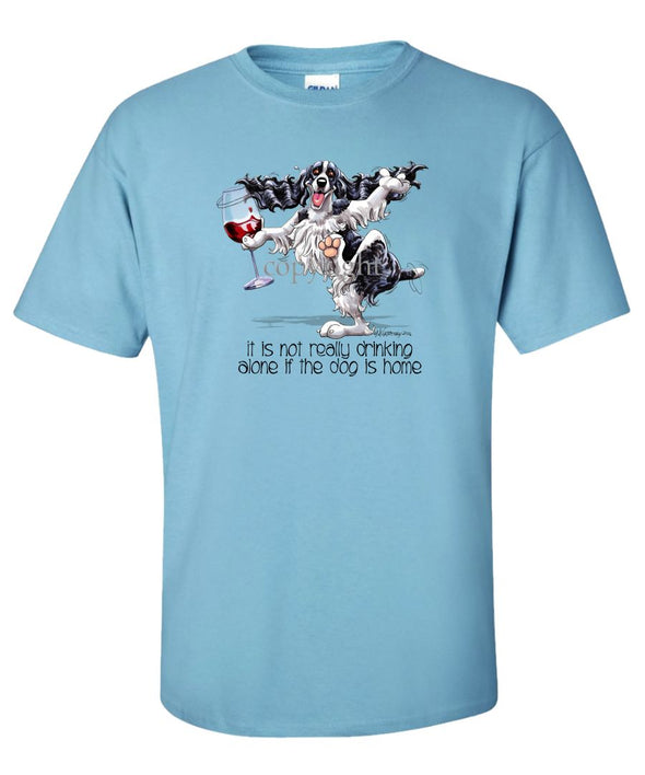 English Springer Spaniel - It's Drinking Alone 2 - T-Shirt
