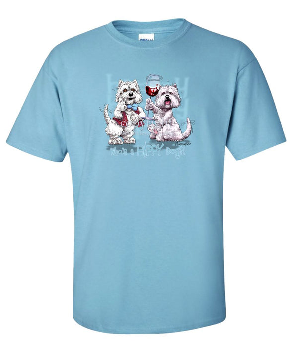 West Highland Terrier - Who's A Happy Dog - T-Shirt